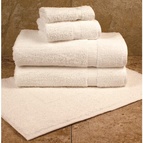 Dependability Hand Towel, Blended Cam Border, 16x27, 3lbs/dz, White